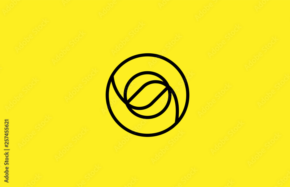 yellow black line number 0 logo company icon design yellow black line number 0 logo company icon design