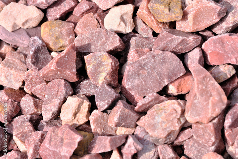 Decorative stone construction crumb Decorative stone construction crumb