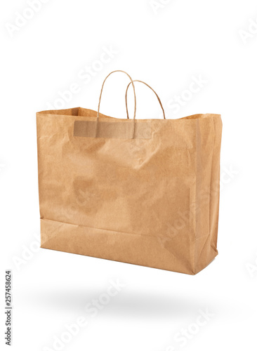 paper bag on isolated