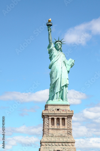The Statue of liberty in New York  USA .In blue sky