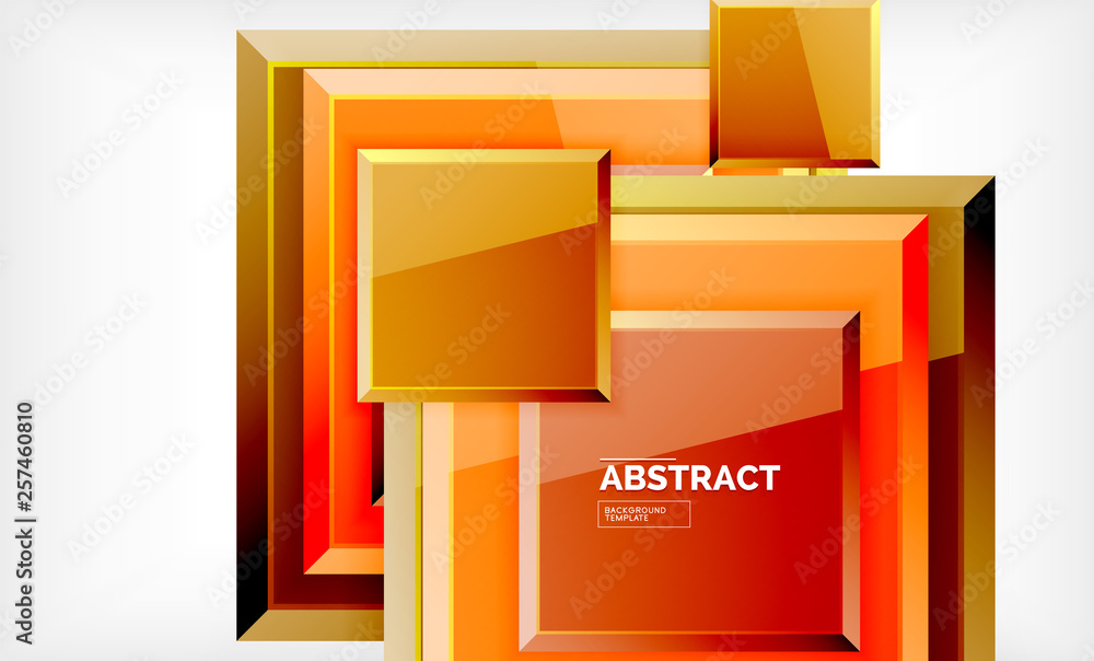 Square geometric background Square geometric background