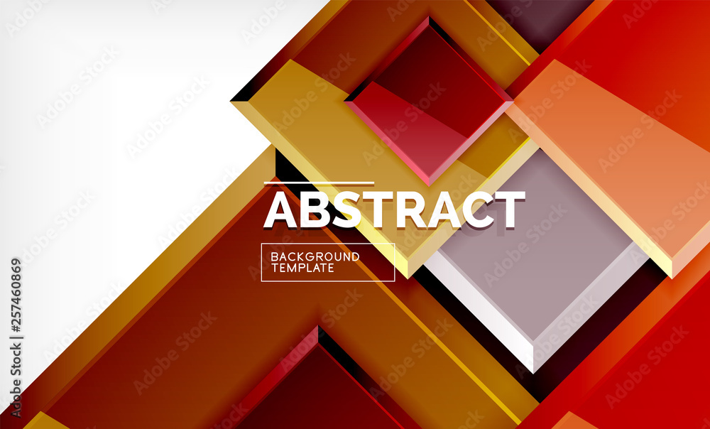 Square geometrical background Square geometrical background