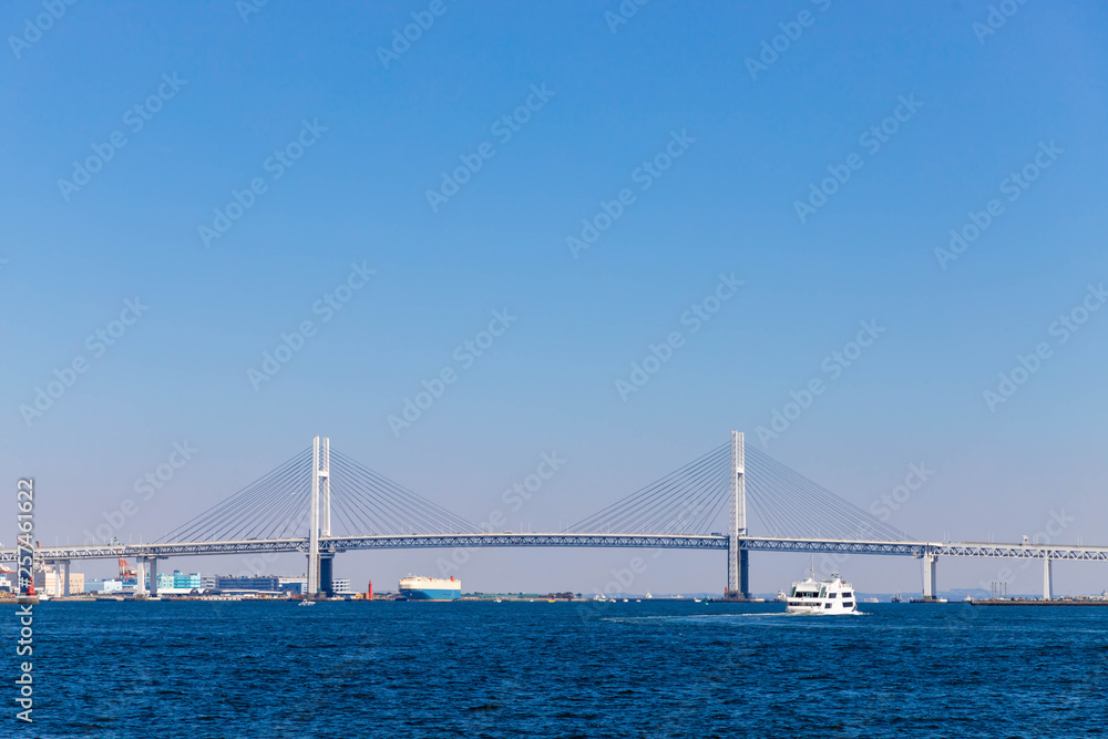 臨港パークから横浜ベイブリッジ