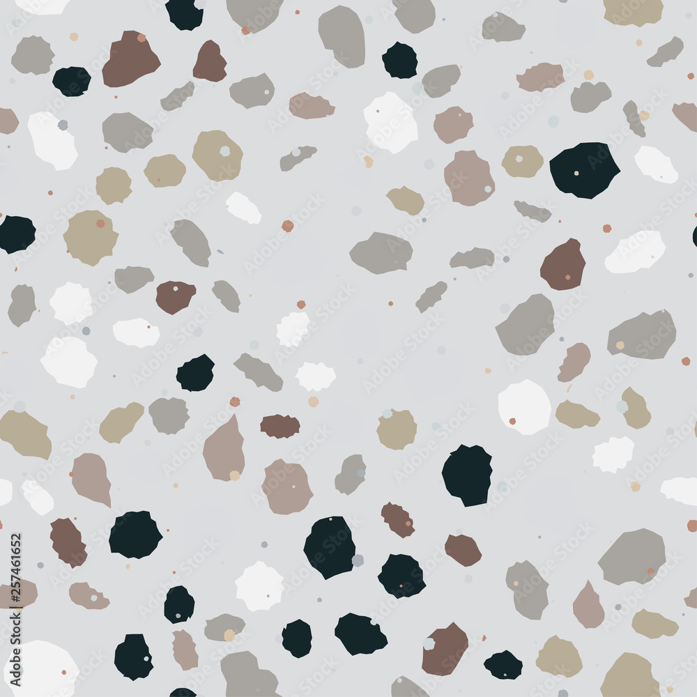 Fototapeta premium Terrazzo seamless pattern. Imitation of a Venetian stone floor