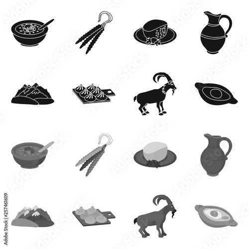 Vector design of culture and sightseeing icon. Set of culture and originality stock vector illustration.