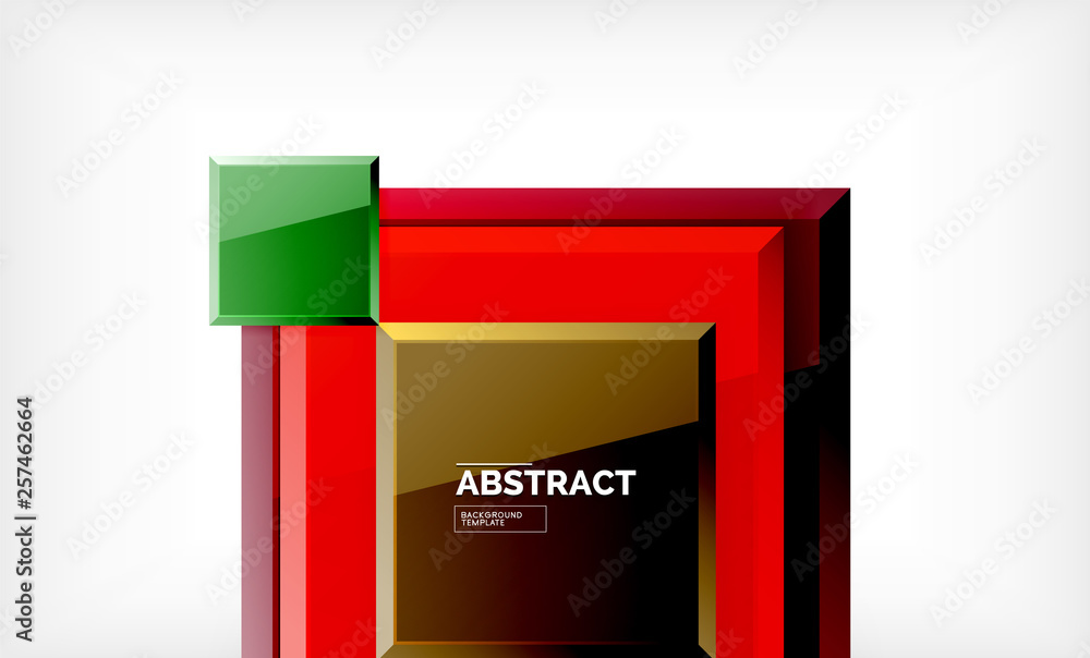 Square geometric background Square geometric background