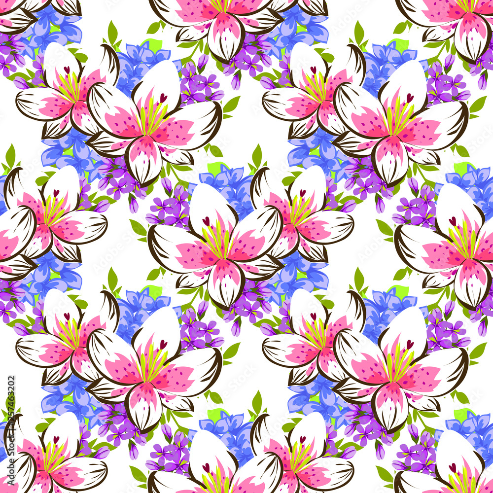 Floral seamless background pattern