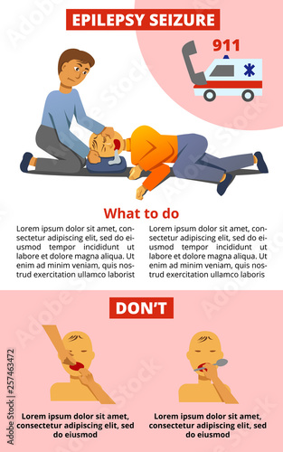 A vector image of an epilepcy seizure. A world epilepcy awareness day. A template for a medicine flyer poster card design 