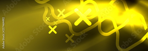 Shiny neon lights background, techno design, modern wallpaper for your project