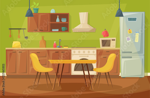 Kitchen home interior, dining room furniture design