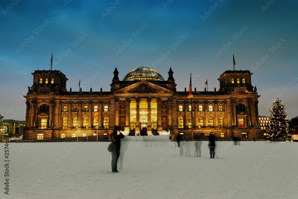 Berlin Reichstag in winter