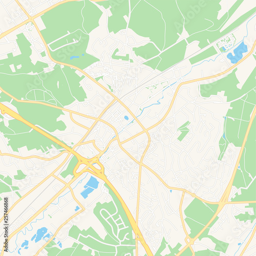 Wavre   Belgium printable map