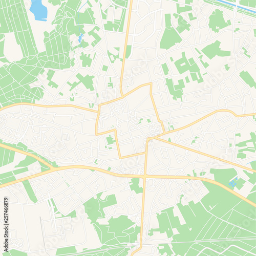 Lommel  Belgium printable map