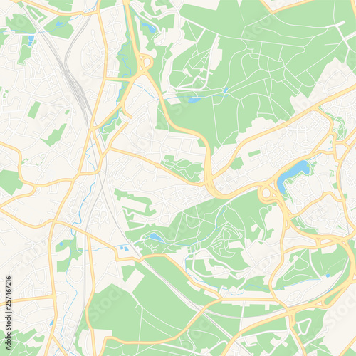 Ottignies-Louvain-la-Neuve  Belgium printable map