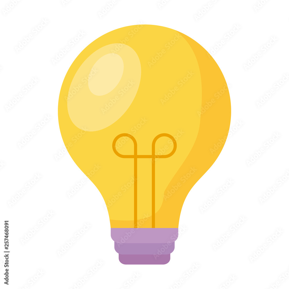 light bulb isolated icon