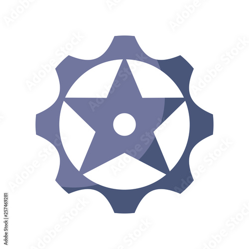 gear pinion machine isolated icon