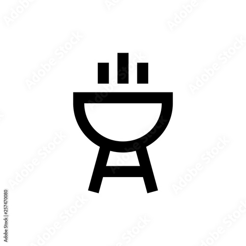 Barbecue party icon. Meat gril sign