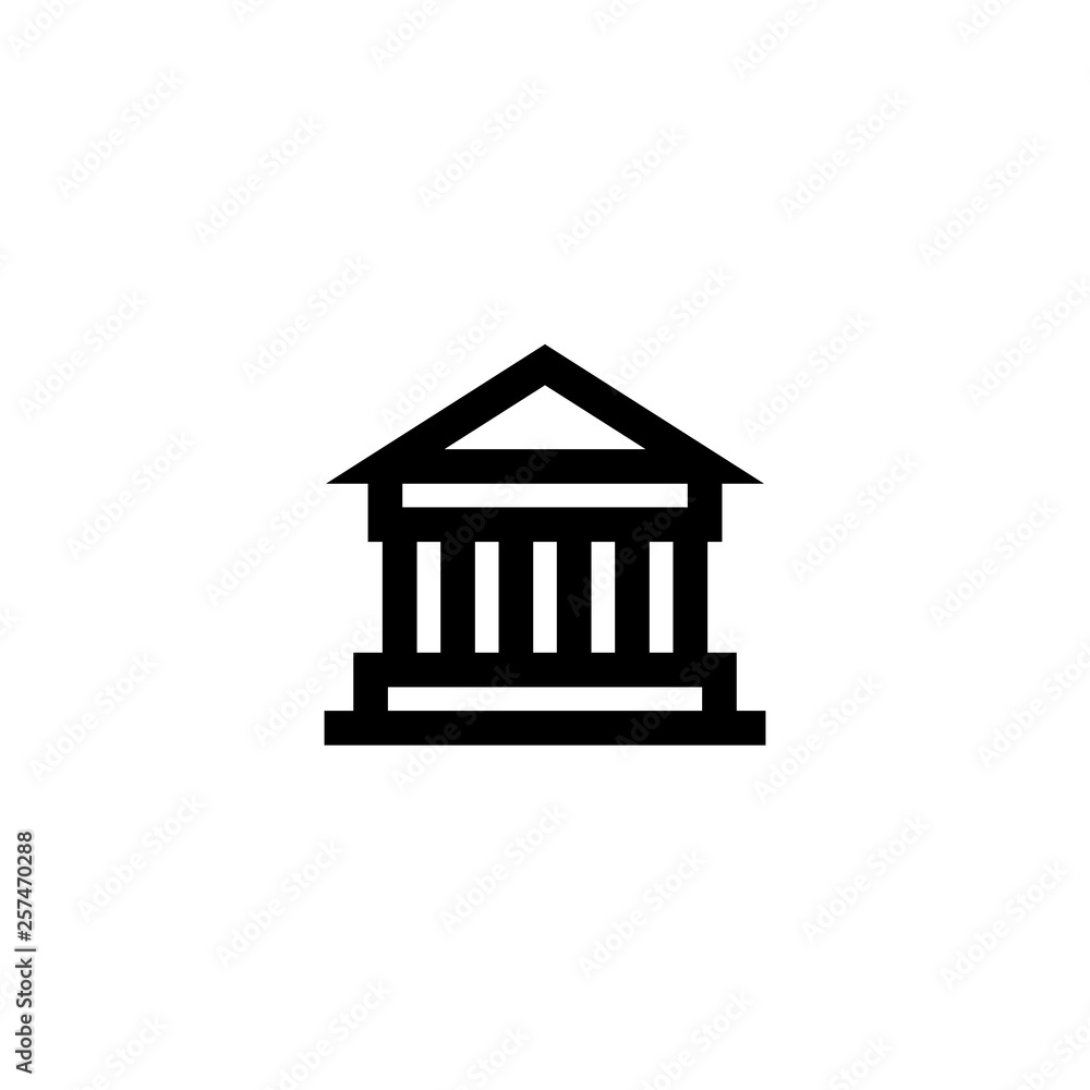 Bank build icon. Business sign Bank build icon. Business sign