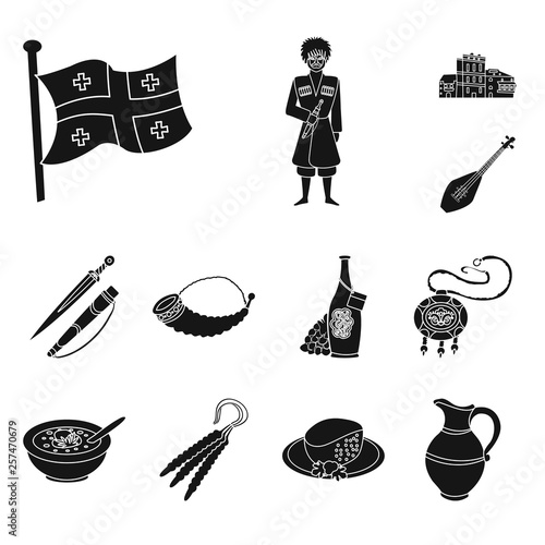 Isolated object of heritage and originality icon. Collection of heritage and traditions stock symbol for web.