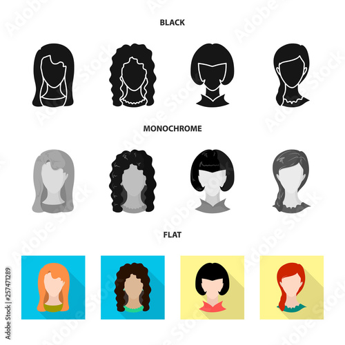 Vector design of professional and photo icon. Set of professional and profile vector icon for stock.