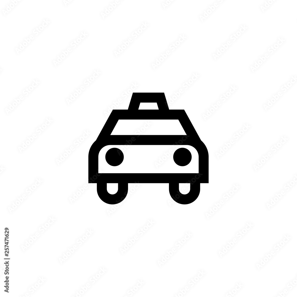 Taxi icon. City transport sign Taxi icon. City transport sign