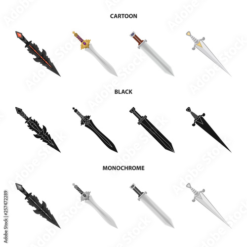 Wallpaper Mural Vector illustration of game  and armor  sign. Collection of game  and blade  vector icon for stock. Torontodigital.ca