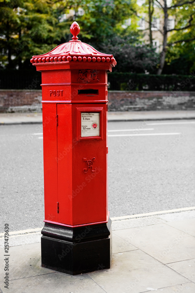 English mailbox. English mailbox.