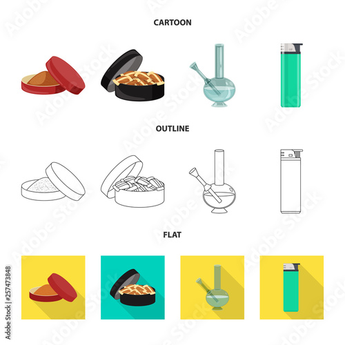 Vector design of refuse and stop symbol. Set of refuse and habit stock symbol for web.