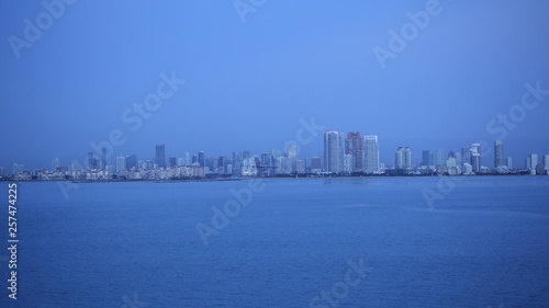 Waterfront of Miami in the early morning