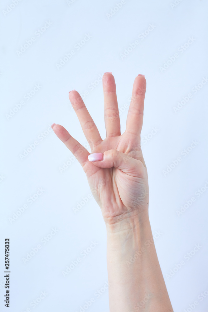 Hand gesture isolated on white isolated background. Hand gesture isolated on white isolated background.