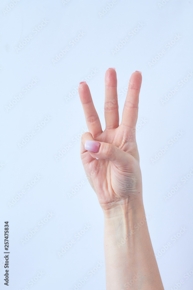 Hand gesture isolated on white isolated background. Hand gesture isolated on white isolated background.