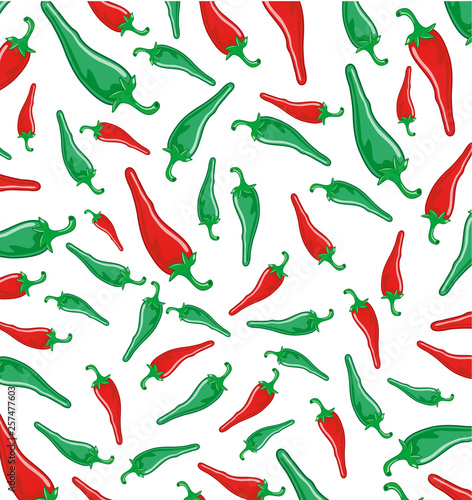 chili pepper pattern background