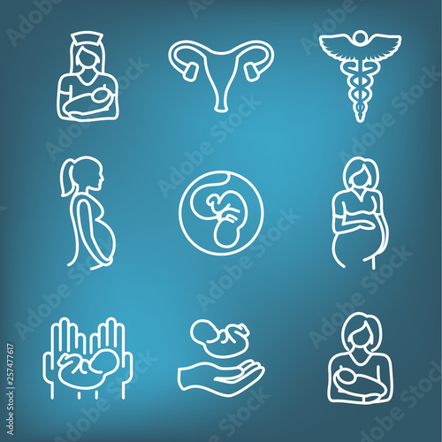 Pediatric Medicine with Baby / Pregnancy Related Icon