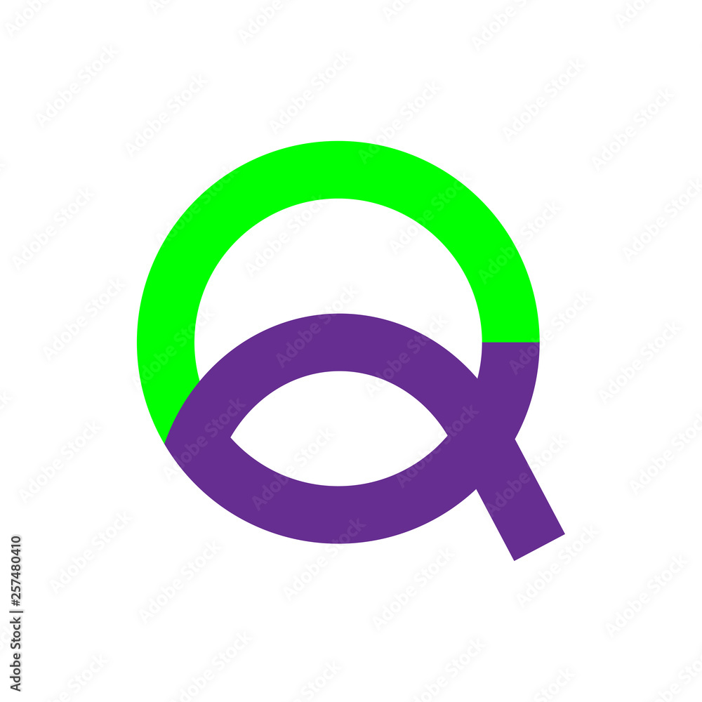 Letter Q logo icon design template elements. Gradient color. EPS 10