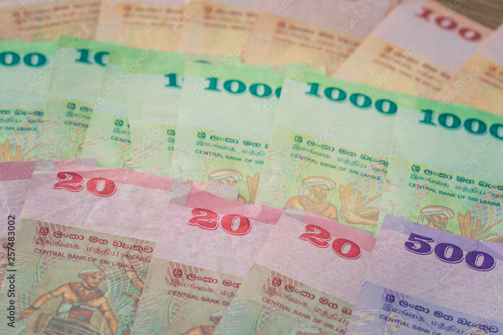 Money from Sri Lanka, Rupiah, various denominations Money from Sri Lanka, Rupiah, various denominations