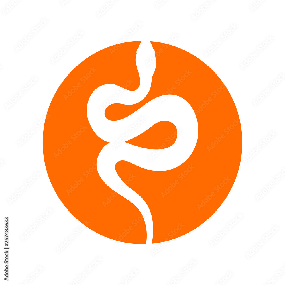 Sign silhouette snake. Isolated symbol icon snake Sign silhouette snake. Isolated symbol icon snake