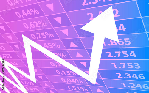 grafico, tabellone, freccia, economia, finanza,	
