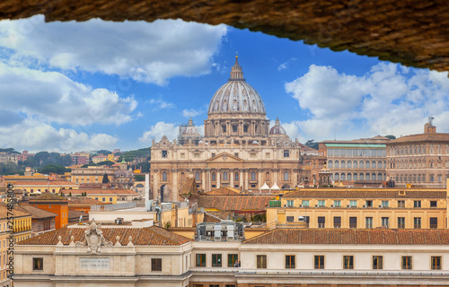 Rome city Vatican skyline view