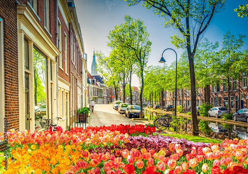 Delft old town in Holland