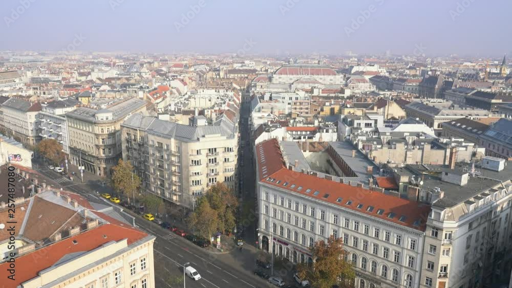 Afternoon aerial view of Budapest cityscape Afternoon aerial view of Budapest cityscape