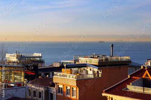 View to Bosphorus Strait. Istanbul, Turkey. © troyka
