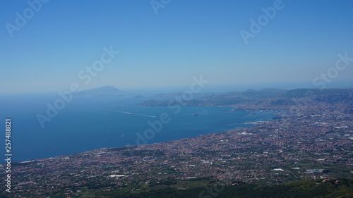 Fototapeta Naklejka Na Ścianę i Meble -  Scenic picture-postcard view of the city of Napoli (Naples), view from the famous vulcano Vesuv