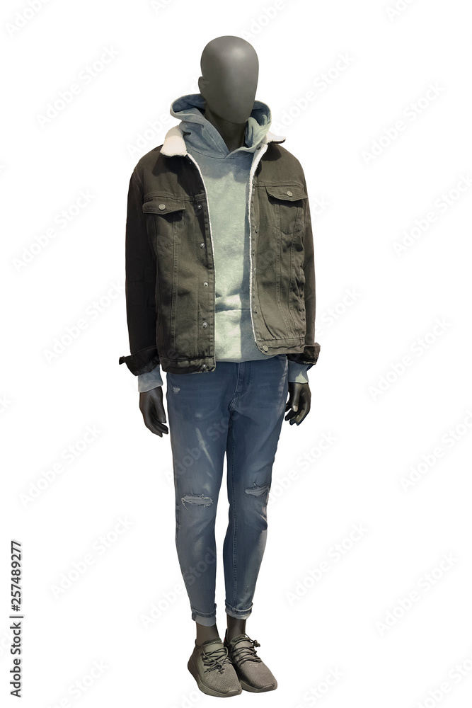 Full-length male mannequin. Full-length male mannequin.