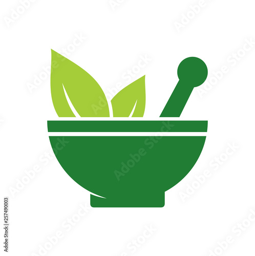 Phytoterapy icon on background for graphic and web design. Simple vector sign. Internet concept symbol for website button or mobile app.