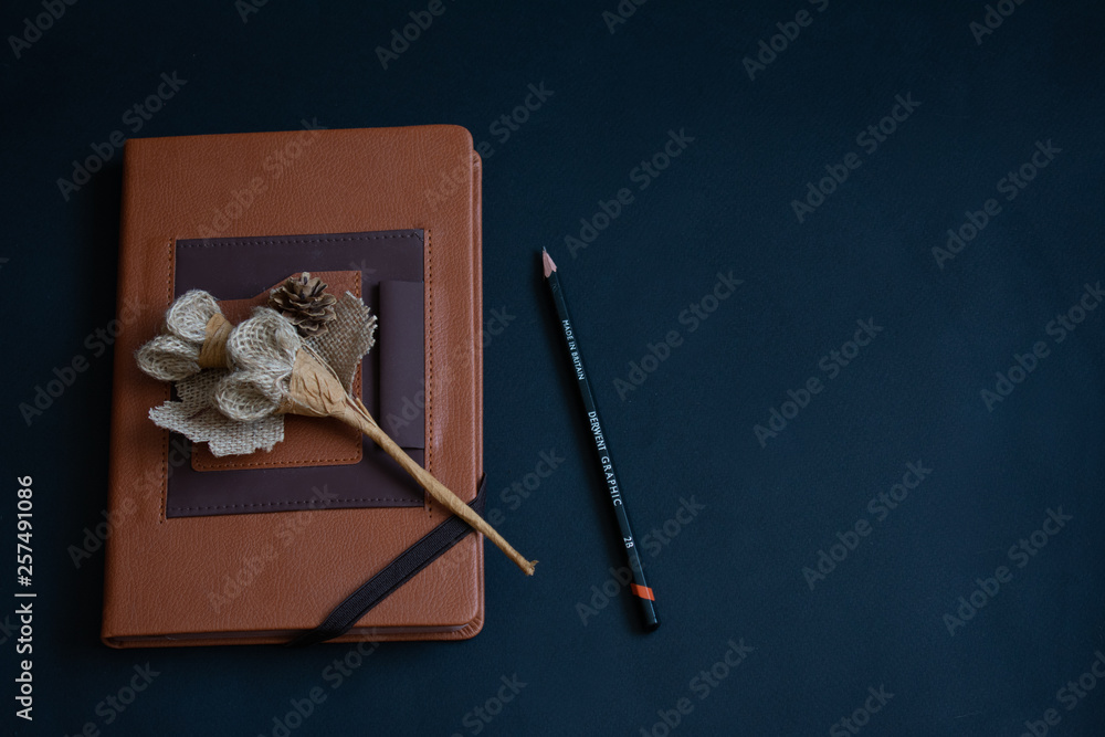notebook and pencil in the office notebook and pencil in the office