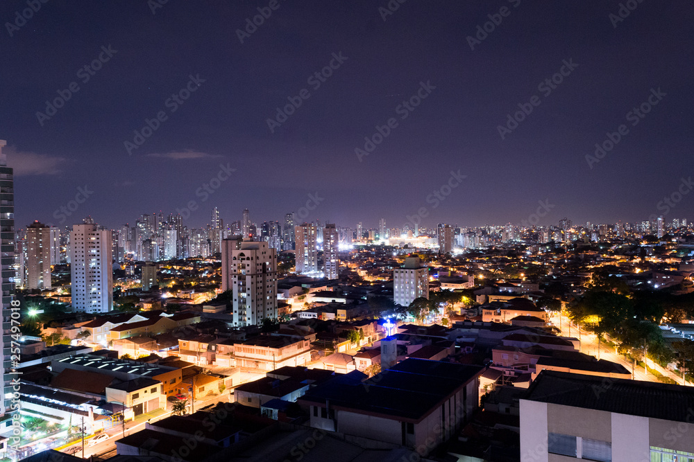 Night long exposure shot of