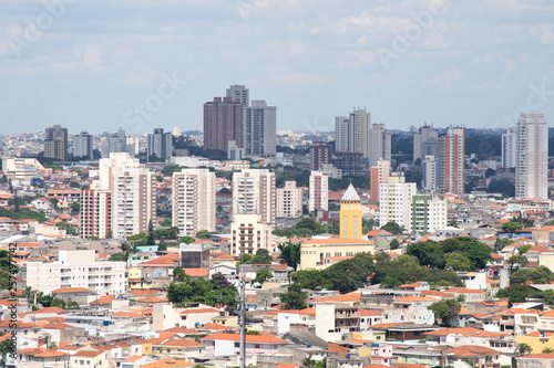 Aerial view of  Mooca  one of the central neighborhoods in Sao Paulo  Brazil. Many residential towers grew in this former industrial site