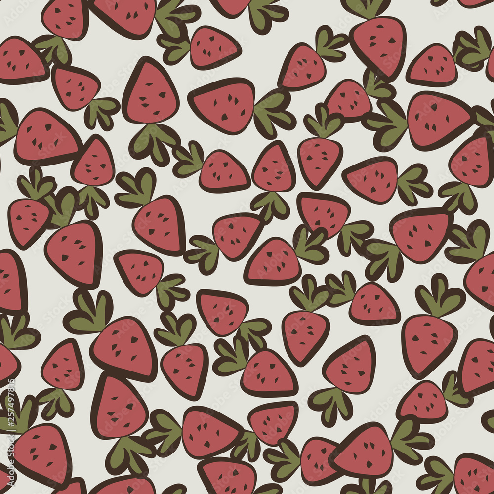 Seamless background with strawberry. Seamless background with strawberry.