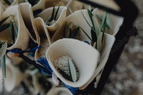rice cones for wedding