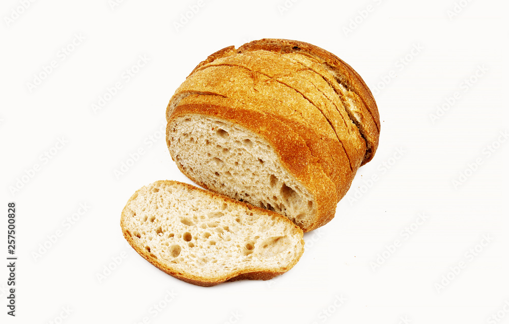 Sliced bread isolated on white background Sliced bread isolated on white background